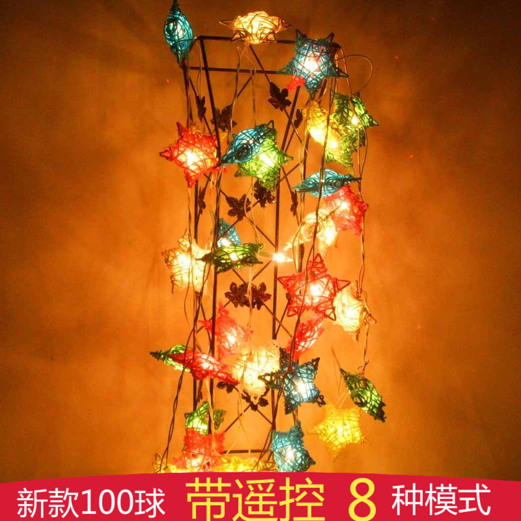 Festival Lighting Led Lights Flashing String Childrens Stars Five Pointed Star Heart Shaped