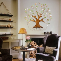  Pusaike wrought iron wall decoration Wall decoration creative pendant Nordic three-dimensional dining room living room natural shell fortune tree