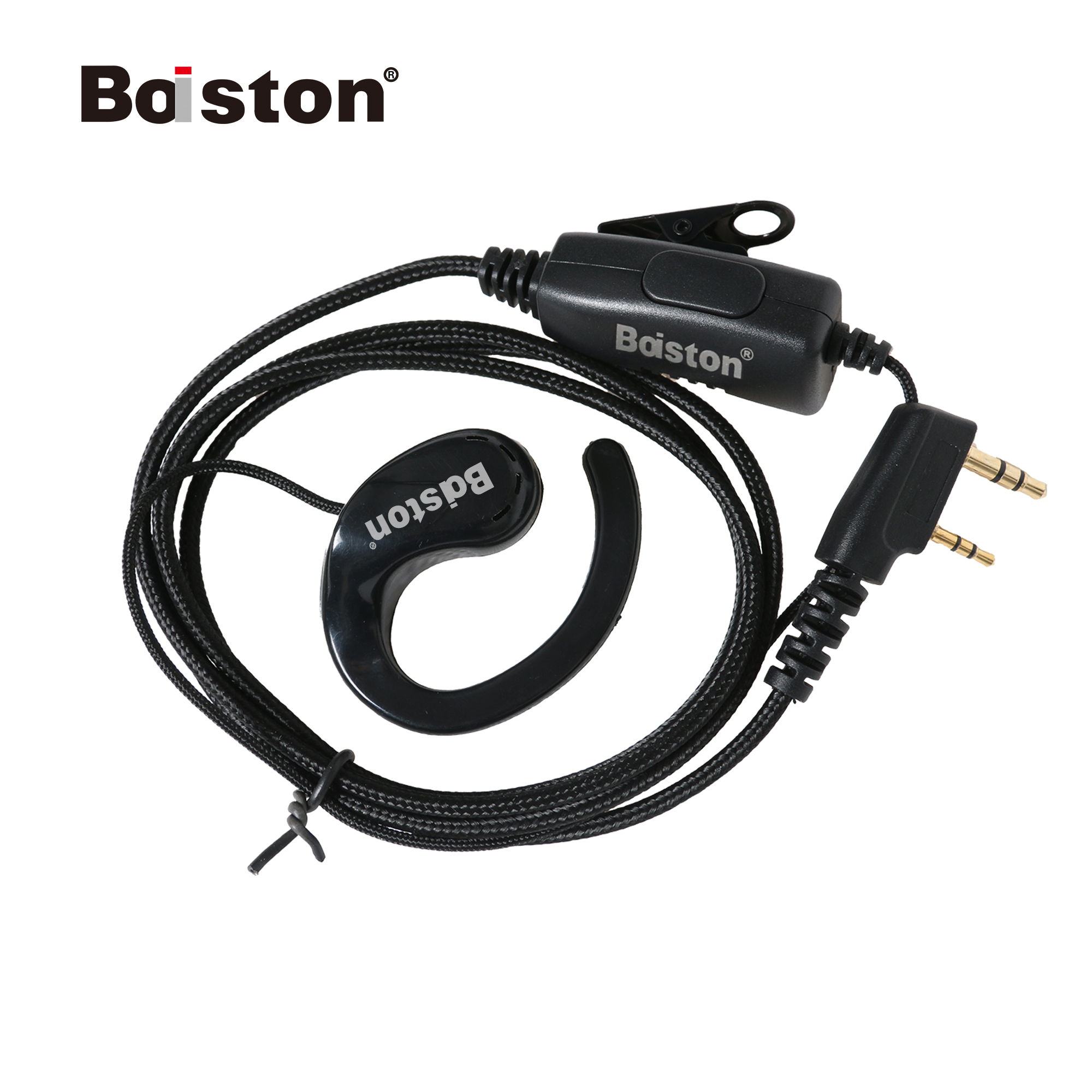 Baiston Accessories Walkie-talkie headset Intercom speaker ear chain Hair only K head ear hanging type