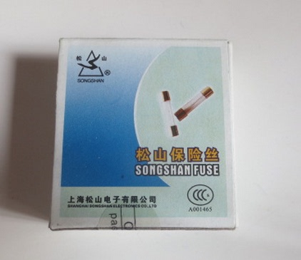 Shanghai Songshan Rt1-20 3.15A T3.15A L250V 5*20 Glass Tube Fuse 100 Pieces/Box