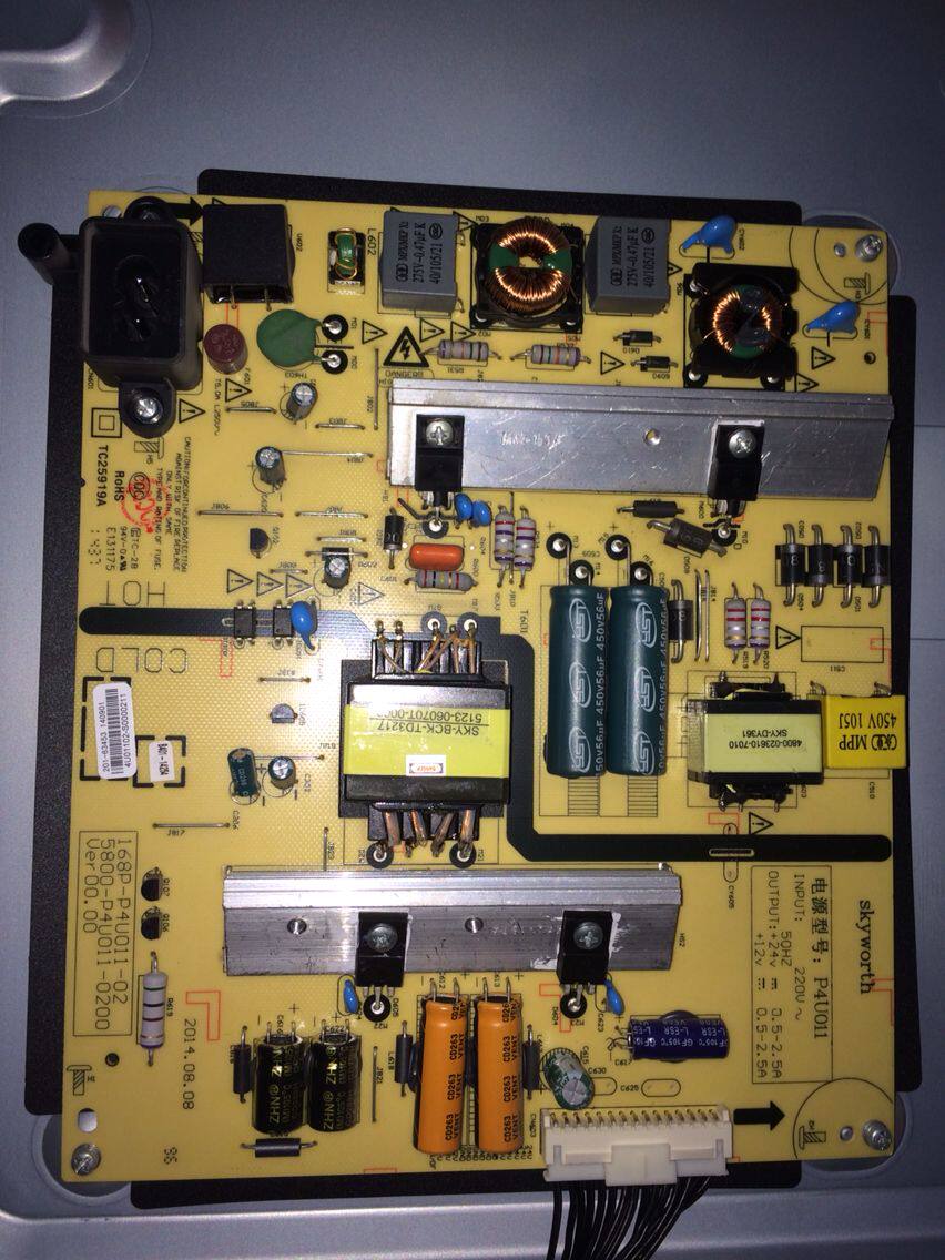 Non-substitute Skyworth 49E510E Power Board 168P-P4U011-00 02 5800-P4U011-0020