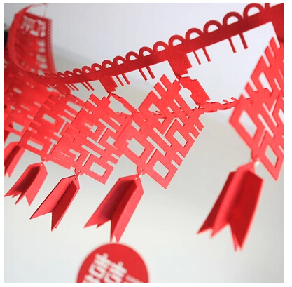 (Festive square) hanging ceiling Heinebridal Fancy Wedding Wedding Decoration Arrangement Thickened unwoven Heineword Rover