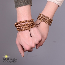 Dazzling Vietnamese buds Sunken Fragrant Wood Buddha Beads Bracelet Handstrings 108 Beads Multi-Circle Men And Women Lovers