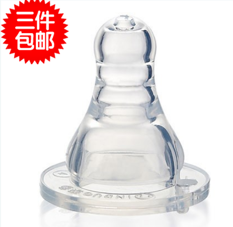 亲多标准口径真实乳感十字孔果汁奶嘴S/M/L标口奶瓶通用QD5075