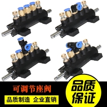 Automobile tire demolition and skimming machine accessories rear tilt arm five-way valve seat valve control valve foot valve pneumatic switch
