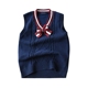 Đại học gió trẻ em áo len cotton cô gái đan vest bướm nơ lớn quần áo trẻ em 10 tuổi Áo ghi lê