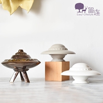 Nordic Golden Science Fiction Spacey Tech Sensation Flying Saucer Space Themed Sketchy Room For Children Room Shop Window Decorations