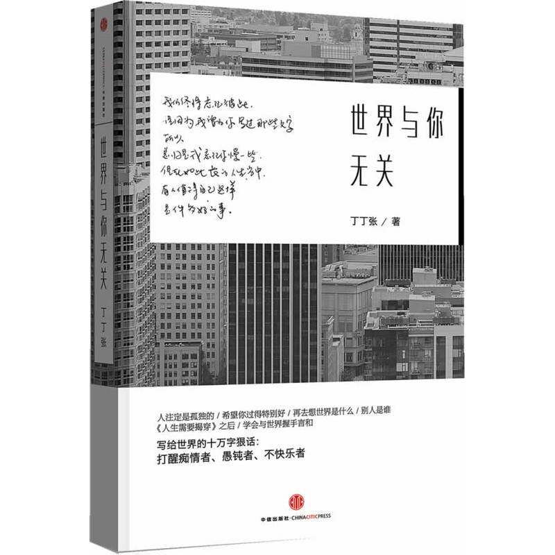 世界与你无关 正版图书 丁丁张