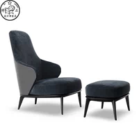 LESLIE Sillón tapizado thiết kế nội thất sáng tạo nghệ thuật Bắc Âu ghế phòng chờ cá tính ghế sofa mini