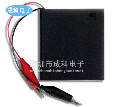 DIY 4 - 5 battery box with crocodile clamp test clamp battery box four - section five with cover switch
