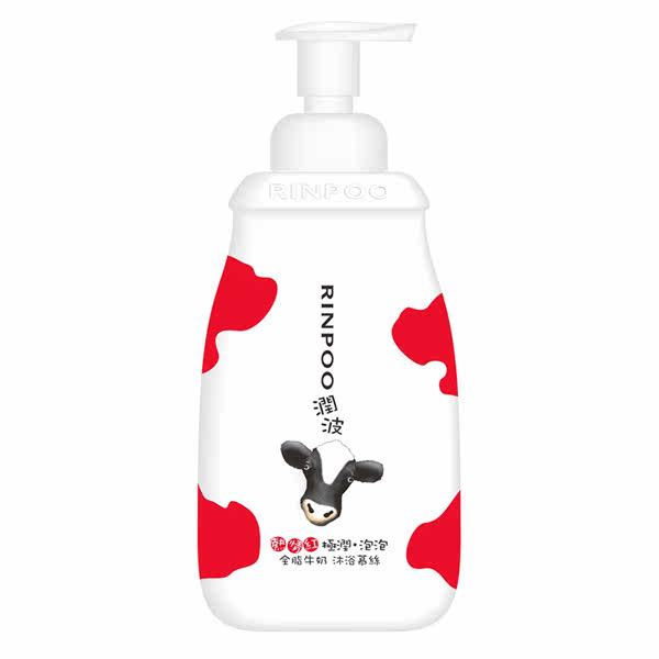 润波 全脂牛奶极润沐浴慕丝700ml