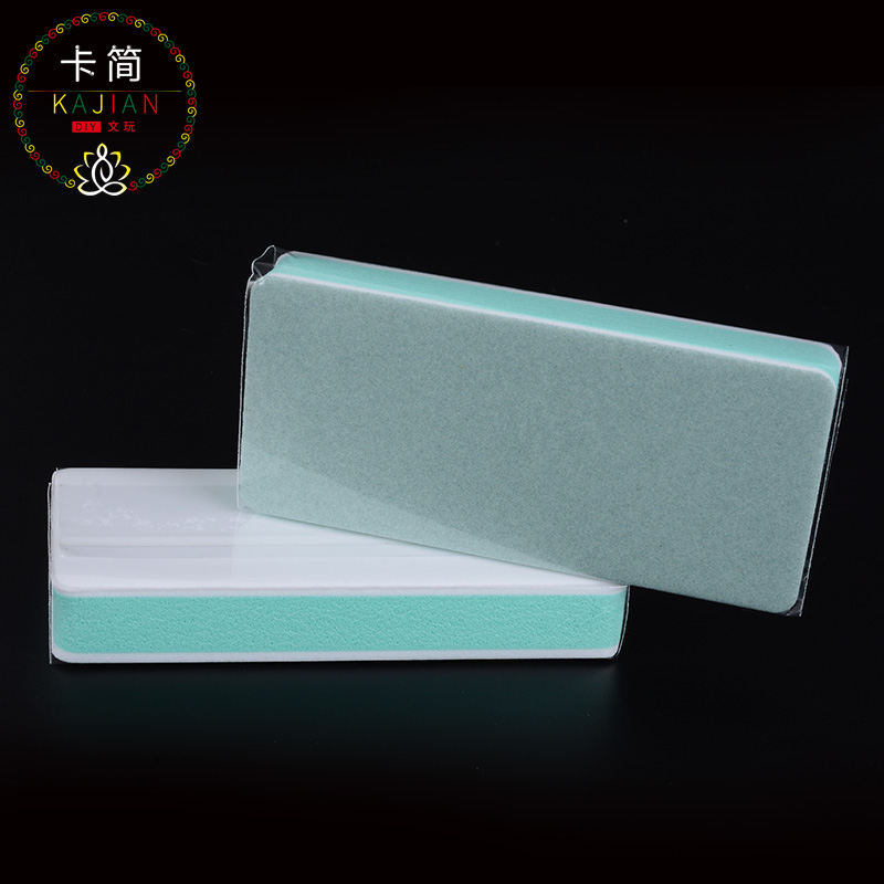 Double-sided polishing block text play tool Bodhi olive core carving diamond fine grinding repair sand block sand strip rubbing paper