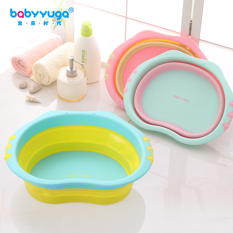 Foldable Baby Washbasin, Thickened Newborn Small Washbasin, Children's Washbasin, Baby Household Small Washbasin, Wash Basin for Washing Bottom