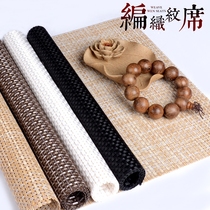 Woven Textured Mats Look Goods Cloth Jade Display Cloth Jade Photo Background Props Jewelry Counter Mat Bottom Cloth Mat