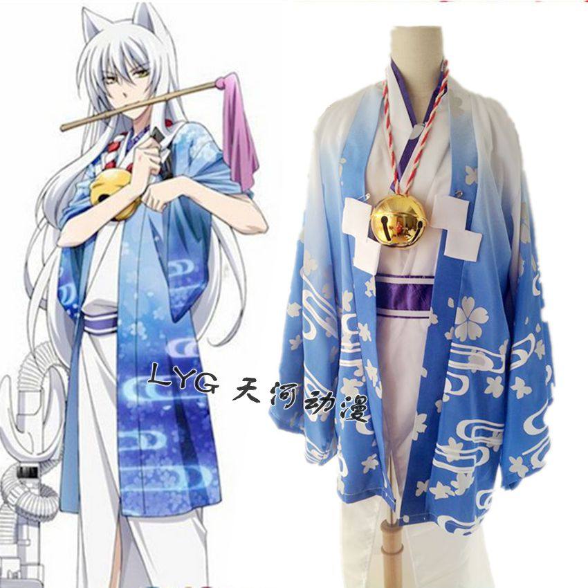 银仙cosplay服装 狐仙cos服 扣库里桑COS 神狗COS 现货