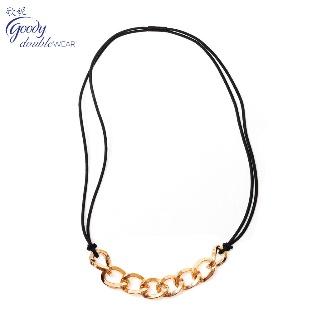 Goody/歌妮进口美国发饰 双用发带 项链2合1  金属环项链兼头带