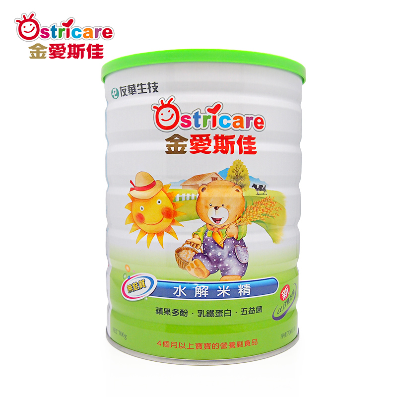 台湾友华生技金爱斯佳无麸质水解米精700g（四个月以上宝宝辅食）