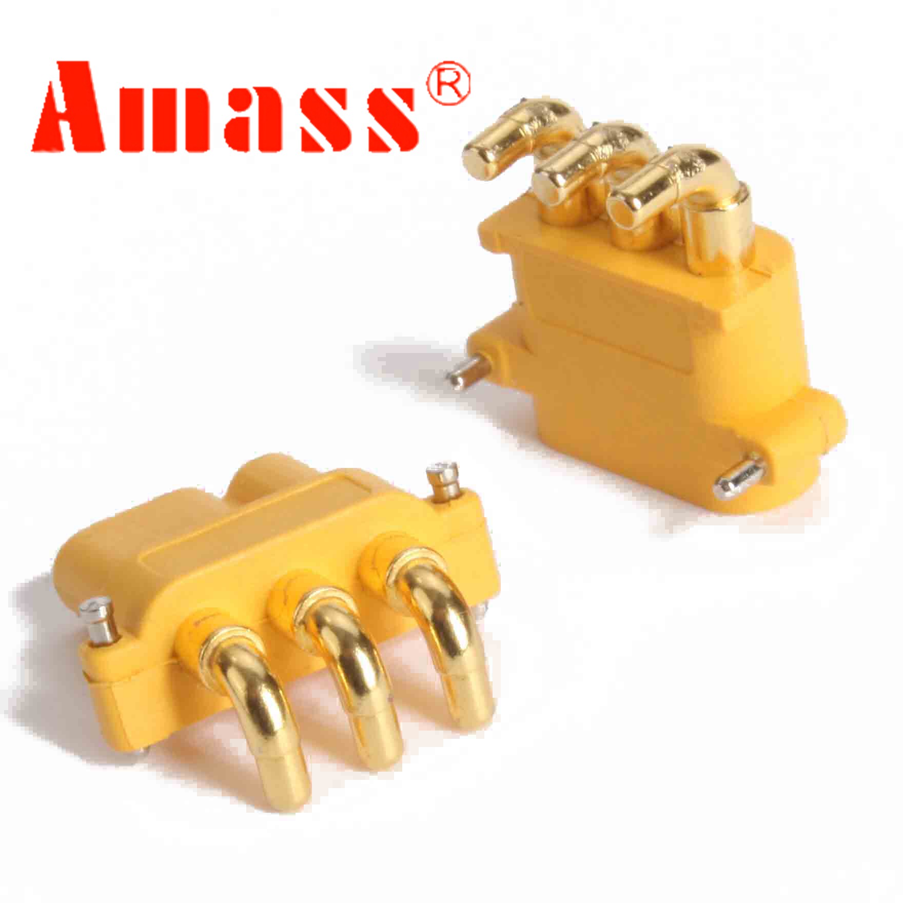 Aimes MR30PW Right-angle plate horizontal model plug XT30 three-core version AMASS model accessories