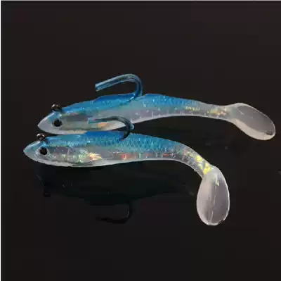 River freshwater specializing in sea bass lures bao qian yu lu ya fly T tail soft bait 15G hai yan qian tou gou