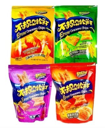 Malaysia Taste Trip Irregular Pie Cheese cheese Tomato Yoghurt Onion 225 gr * 12 Bag Box-Taobao