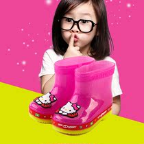 Fashion childrens rain shoes Boy Girl cartoon rubber shoes Children waterproof non-slip water shoes Lightweight and comfortable cotton rain boots