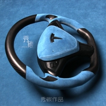 Show carbon Tesla Tesla Model SModel XModel 3 carbon fiber steering wheel modification