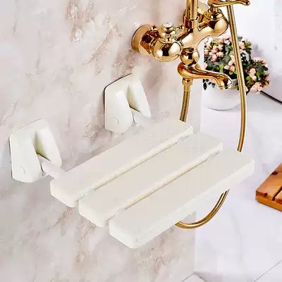 Anmon folding stool folding chair bathroom stool Wall chair bathing stool shower wall stool Wall stool changing shoe stool