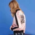 Áo thêu bóng chày Jersey 2019 Mùa xuân Phụ nữ Áo Han Fan Casual Satin Bảng điều khiển dài tay Áo khoác nữ Áo khoác ngắn - Áo khoác ngắn quần áo thời trang nữ Áo khoác ngắn