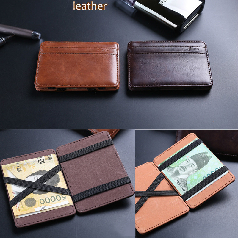 Foreign trade wallet MAGIC MONEY WALLET men's personalized wallet creative wallet Korean version of the brown wallet