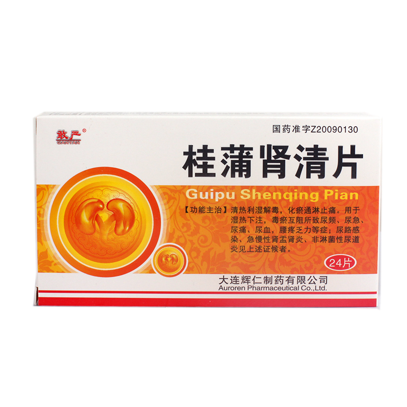 敢严 桂蒲肾清片 0.35g*24片/盒