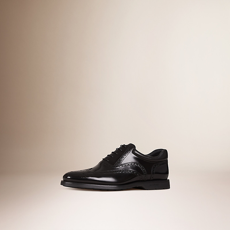 BURBERRY/博柏利皮革翼尖布洛克鞋 39818241