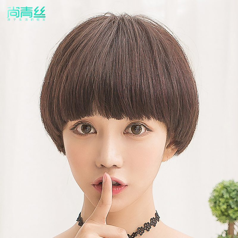 真发假发女短发bobo头沙宣自然逼真韩国帅气波波真人发丝蘑菇头