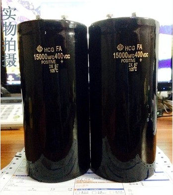 Imported Japanese Hitachi screw feet 400V15000UF inverter filter aluminum electrolytic capacitor warranty 1 year