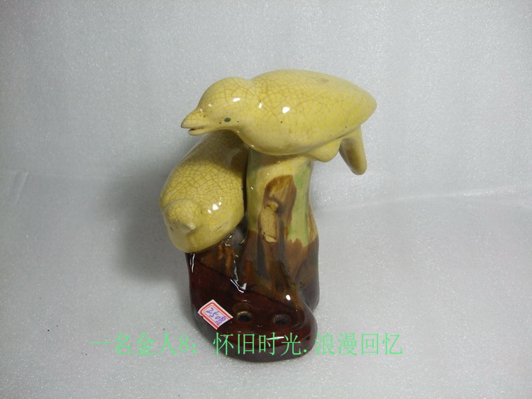 Old Pottery Magpie Inserts Plum Pendulum Pieces 70-80 Years Collection Shop Window Display Furnishing Decoration Can Be Used