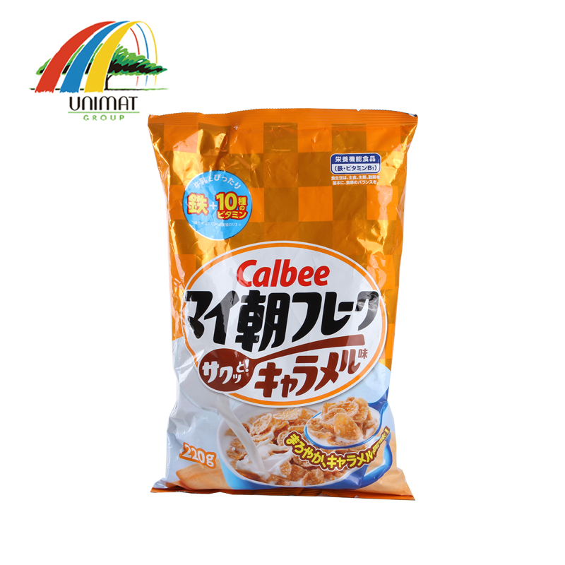 日本发 卡乐比calbee玉米片焦糖味 220g 即食玉米片