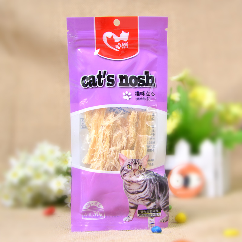 猫咪零食 心然猫食深海鲜鱼鲔鱼软条 宠物猫咪高钙零食点心30g