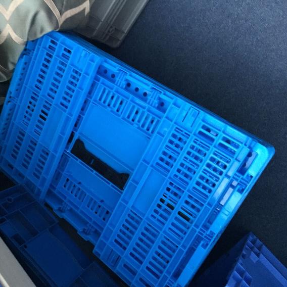 Thickened plastic folding basket Vegetable Fruit Folding Basket Logistics Transport Frame Containing Transshipment Box Foreign Trade Export Basket