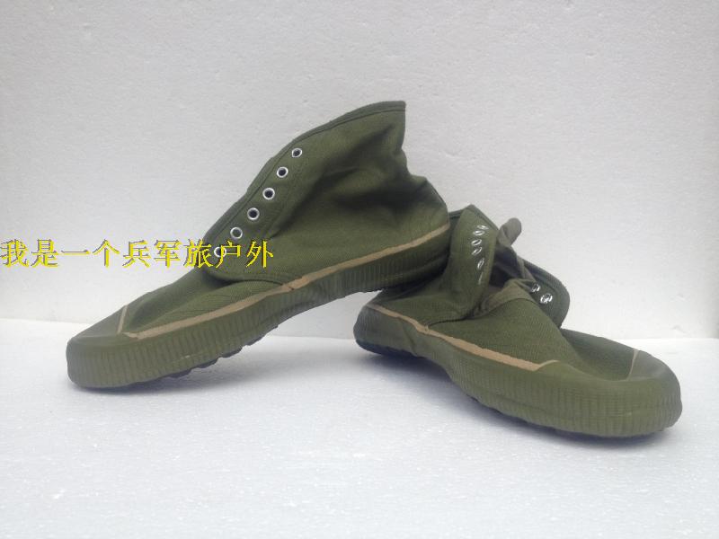 Stock Old Goods High Cylinder Emancipation Shoes Canvas Rubber Shoes High Waist Rubber Shoes Outdoor Shoes