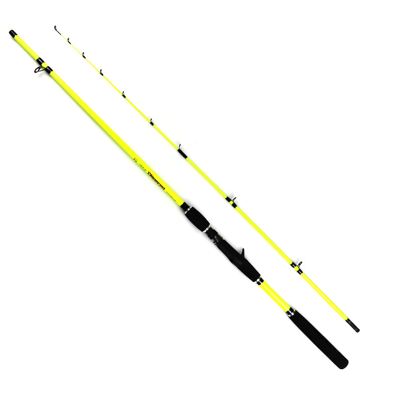 Green soft tail M tune 1.8 2.1 2.4 2.7 meters Lu Ya rod fishing rod wholesale small sea rod raft rod throwing rod