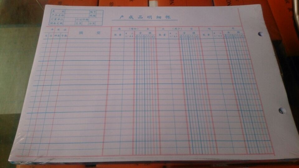 16 open production of finished products Ming and fine books 19x26 5cm 100 sheets of this financial account book
