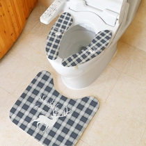 Creative toilet cushion three-piece simple toilet toilet toilet toilet decorative pad elk series toilet cushion