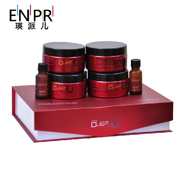 瑛派儿汤尼盖液体黄金香薰柔滑倒膜套装发膜4瓶精华2支 送加热帽
