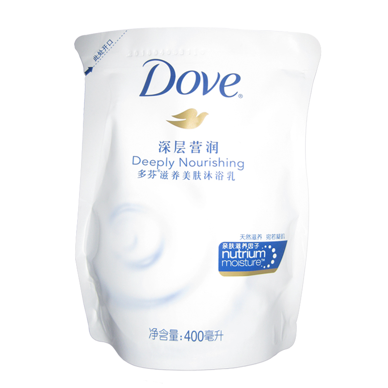 Dove/多芬沐浴露 深层营润滋养美肤沐浴乳400ml  补充替换袋装