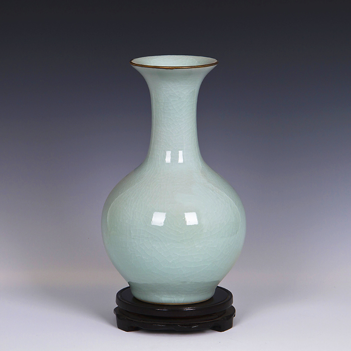 Jingdezhen ceramics flower vase of new Chinese style restoring ancient ways is sitting room home rich ancient frame adornment handicraft furnishing articles