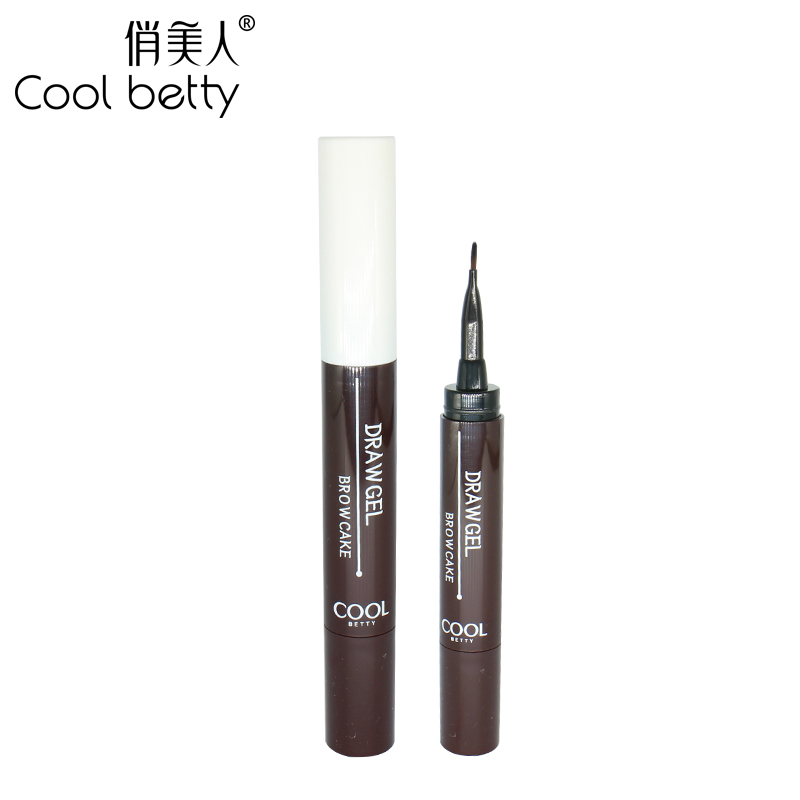 俏美人极细精密染眉膏防水持久不脱色防汗不脱妆一字眉打底膏正品