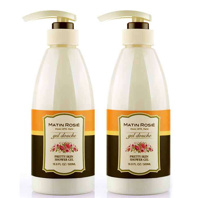 花卉美肌沐浴露 沐浴乳提亮肤色保湿浴液淋浴露500ml*2瓶