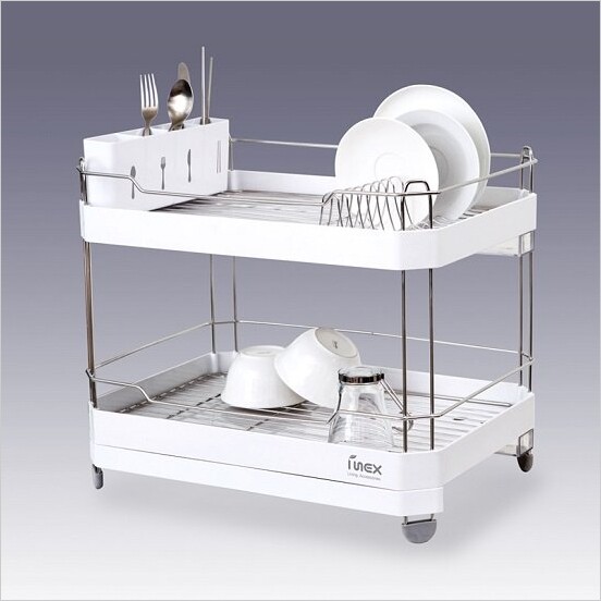 South Korea Original Clothing Import Cooking Utensils Stainless Steel Bowls Rack Drain Rack Drip Bowl Rack Cutlery Rack Drying Racks