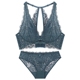 Peach Box Sexy White Lace Ultra-Thin Cup Cup Đồ lót Ngực lớn Ngực nhỏ Thu thập Làm đẹp Trở lại Bộ áo ngực đồ bơi đẹp Bộ đồ lót