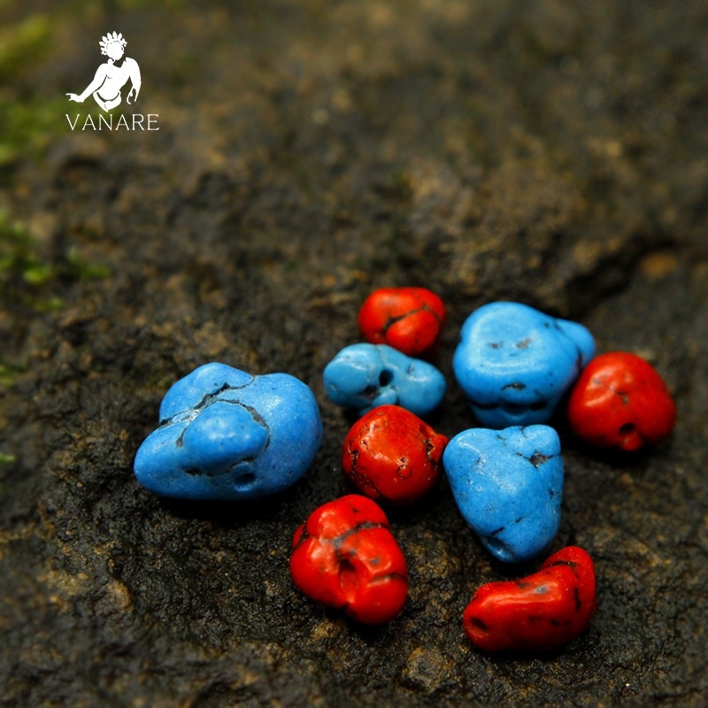 DIY Beads String Bead Spacer Beads Acrylic Green Pine Stone Pendant Handmade With Shape Accessories Pendant Car Pendant Key Hang