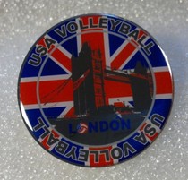 London 2012 Olympic Games Badge USA Volleyball Team Badge Volleyball Sports Badge